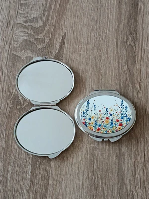 Kovové zrcátko Luční kvítí