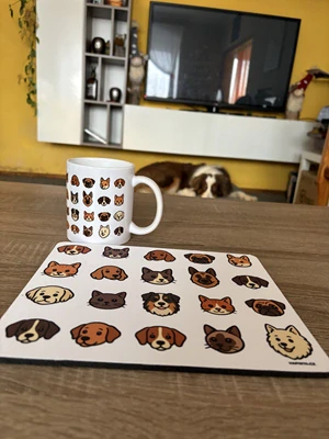 Set podložka + hrnek Dogs&Cats