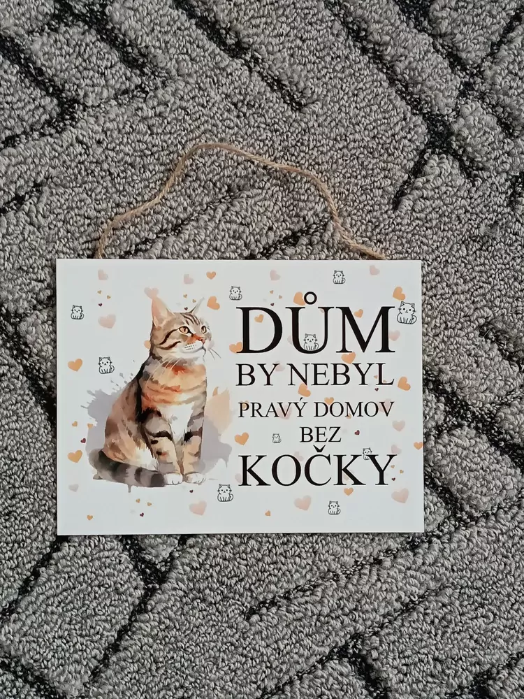 Cedulka s kočkou Aurou