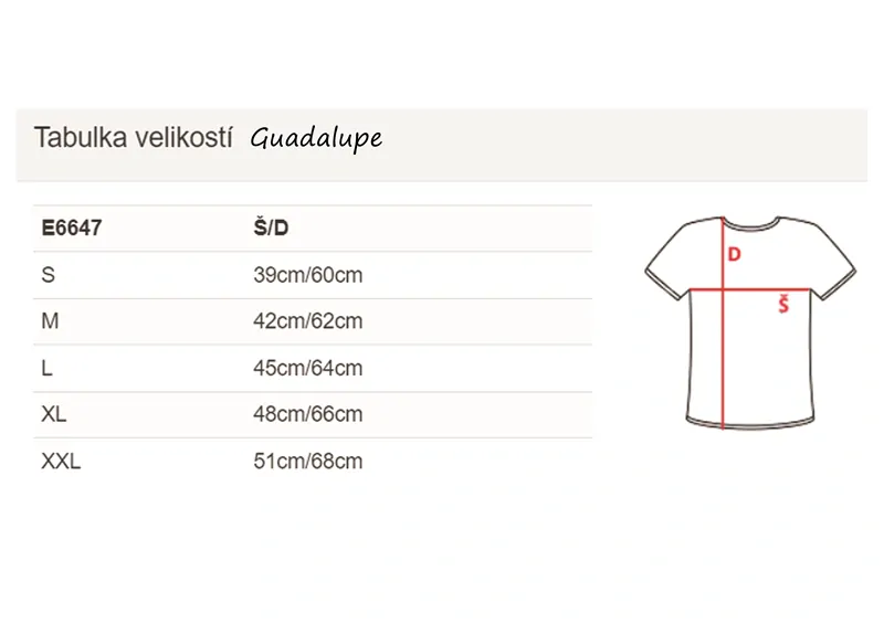Dámské tričko Guadalupe