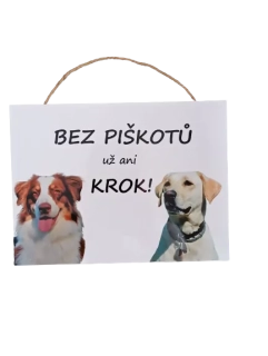 Cedulka PIŠKOTY (vlastní foto)