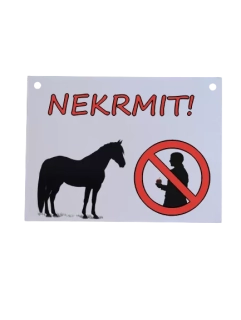 Cedulka nekrmit (kůň)