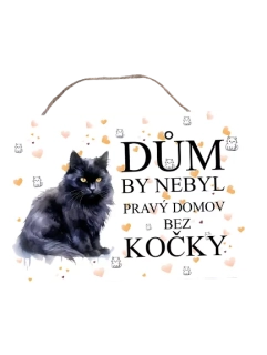 Cedulka s kočkou Lavrou