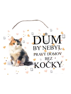 Cedulka s kočkou Monou