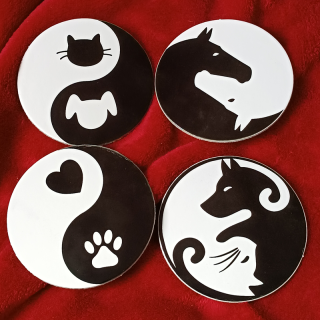 Sada podtácků Ying Yang