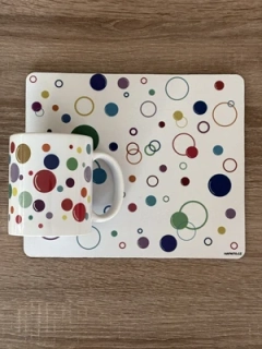 Set podložka + hrnek Bubbles